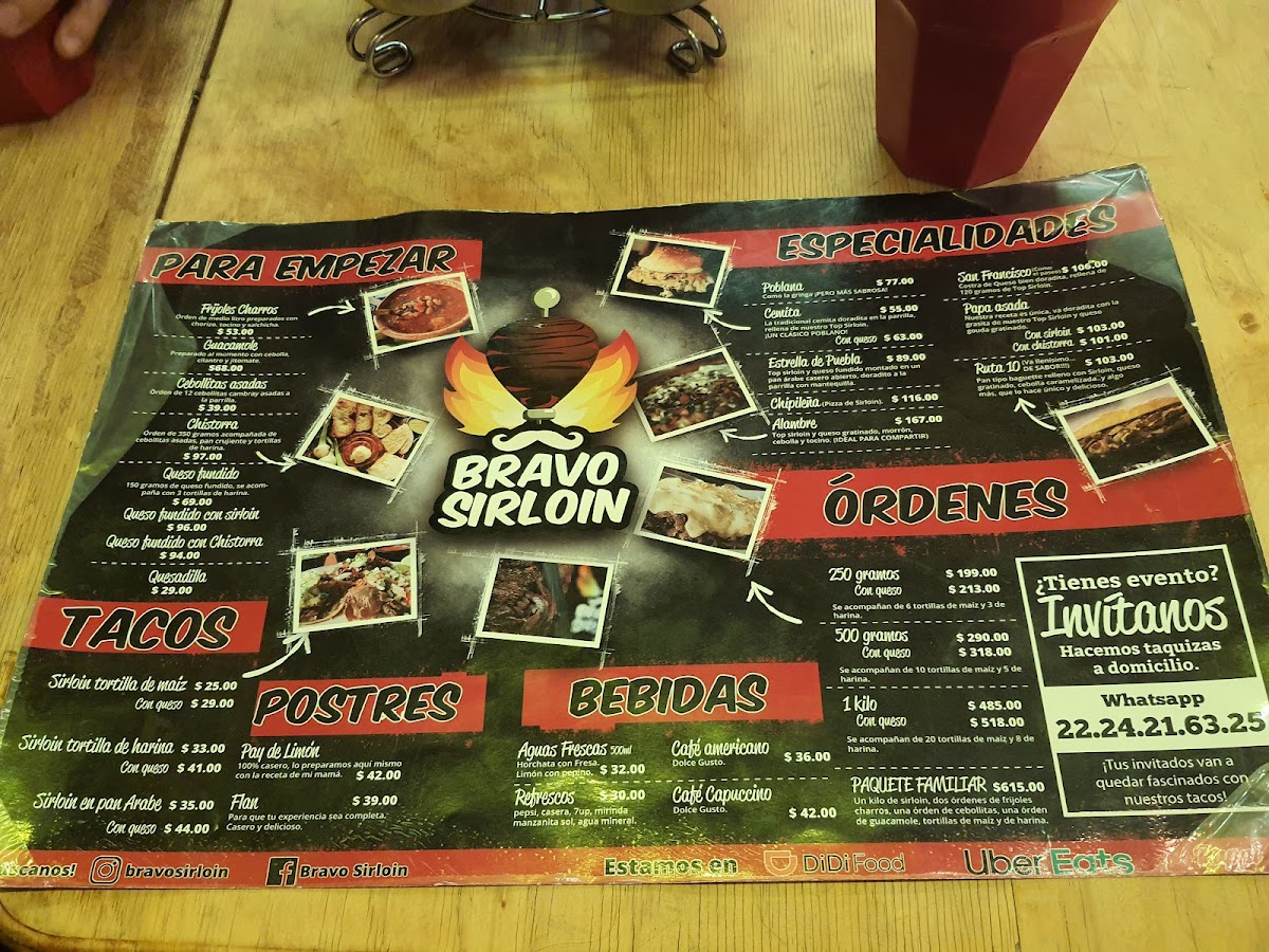 Bravo Sirloin Menu - Image 4